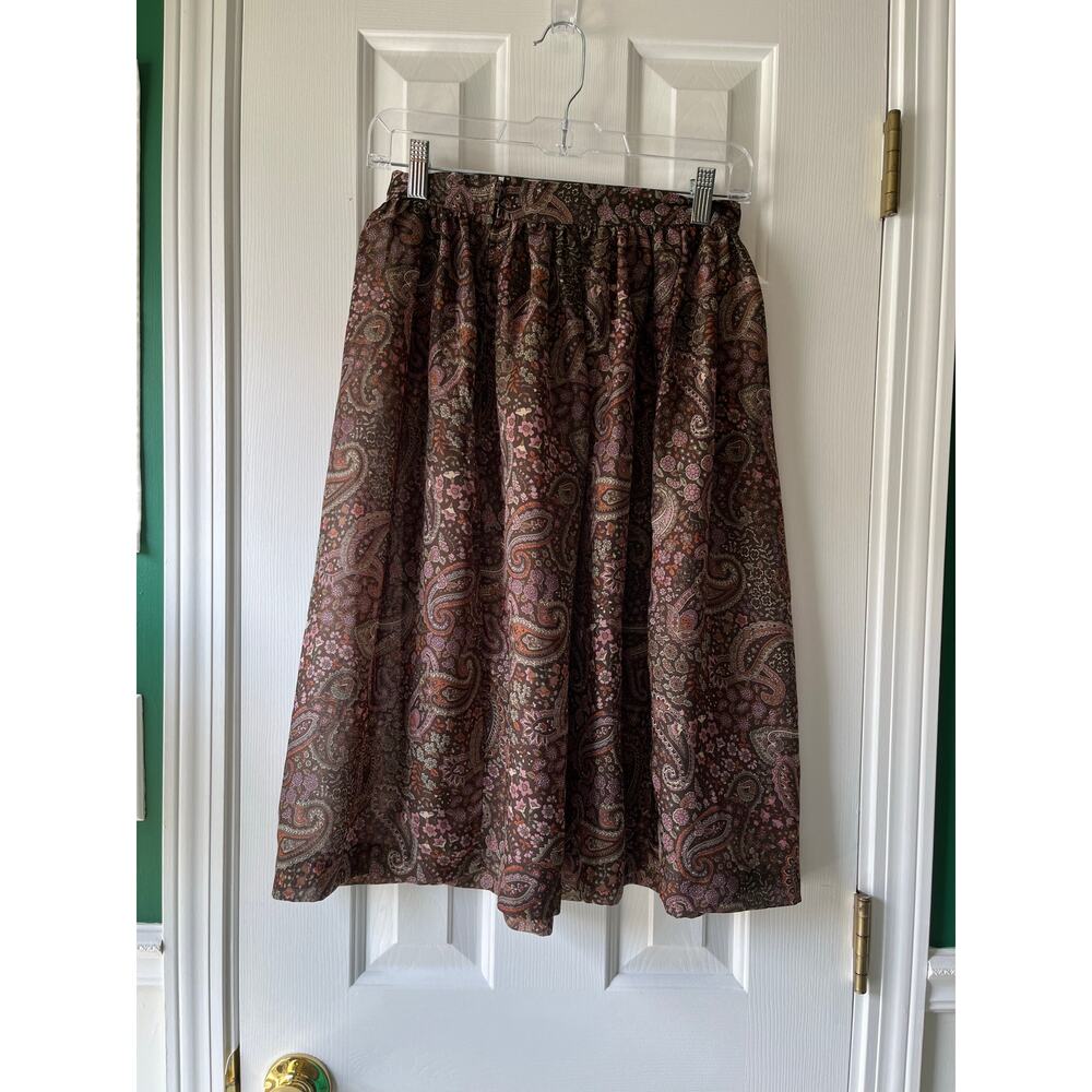 Dimension V Petites Size 8 Womens Fall Paisley Skirt